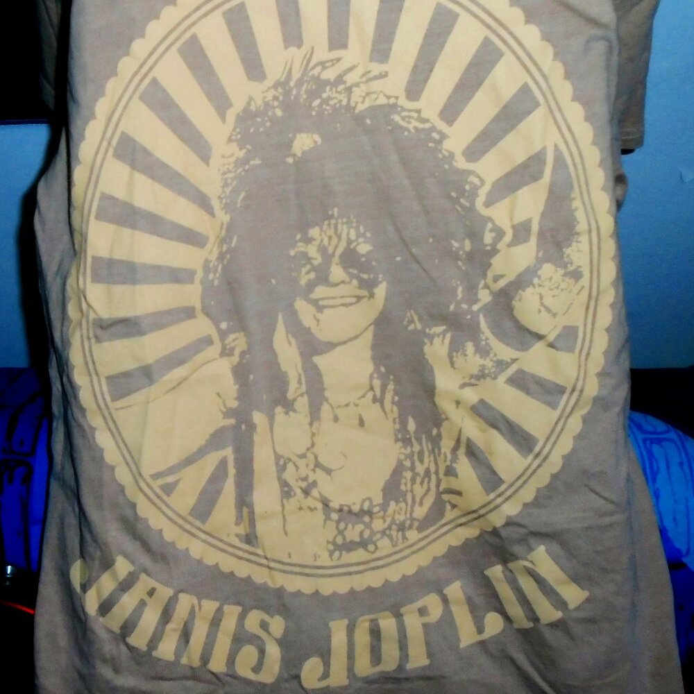 janis joplin smiley face official s woman tee - hippie blues rock big brother